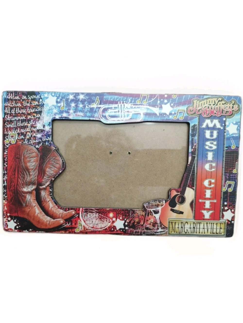 Jimmy Buffett Margaritaville “Music City” Picture Frame Country Design